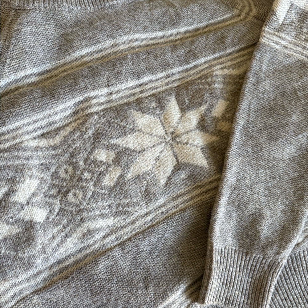 Gray Snowflake Sweater